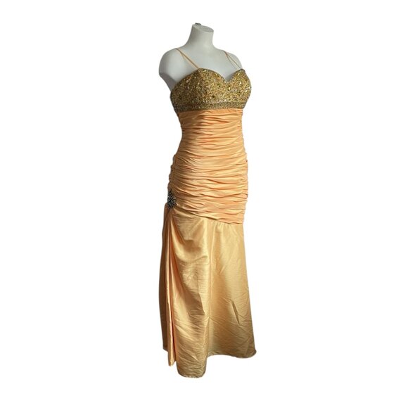 Frenchy by Heather French Henry Beaded Cokctail Dress Gown - 14 - Picture 4 of 8